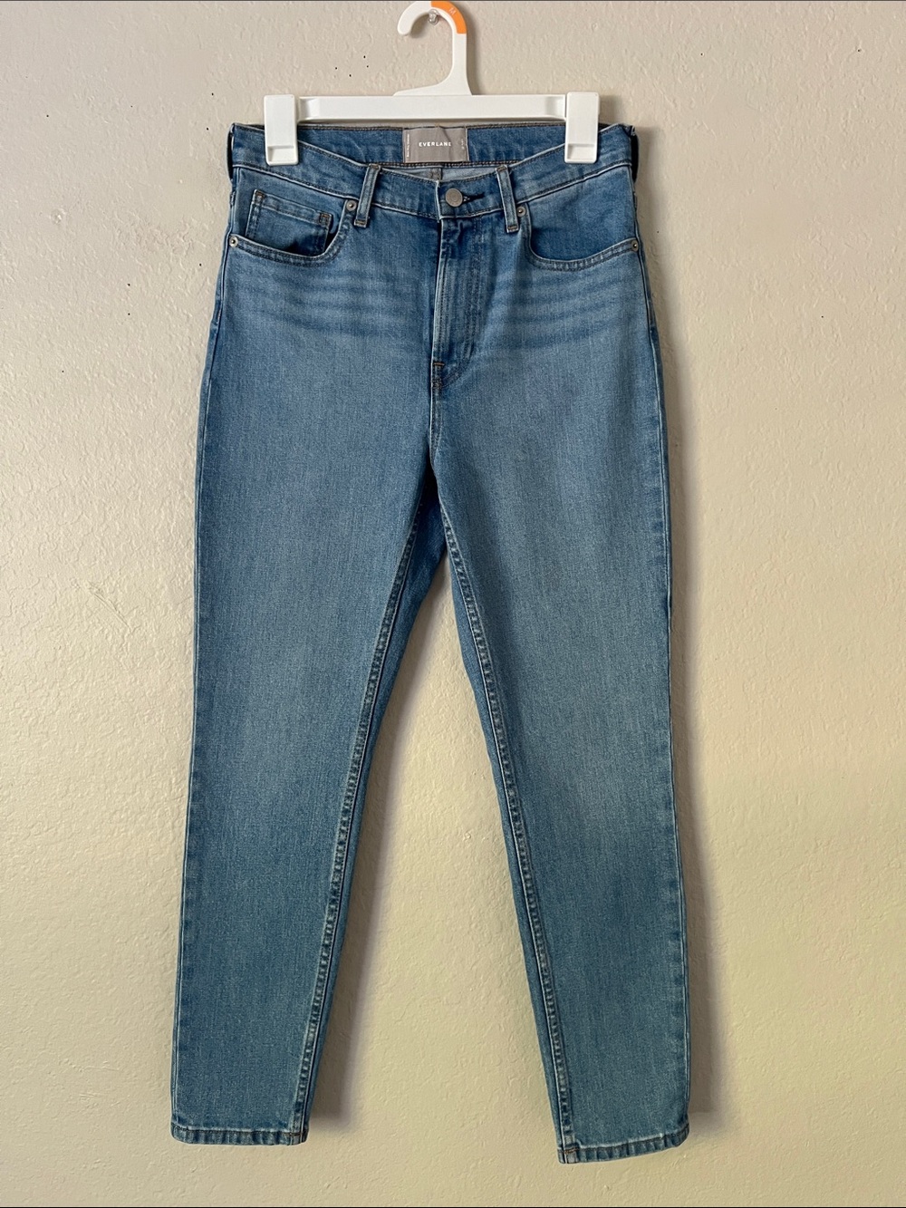 Like New! Everlane High-Rise Skinny Jeans in Light Blue Denim Size 28 Ankle
